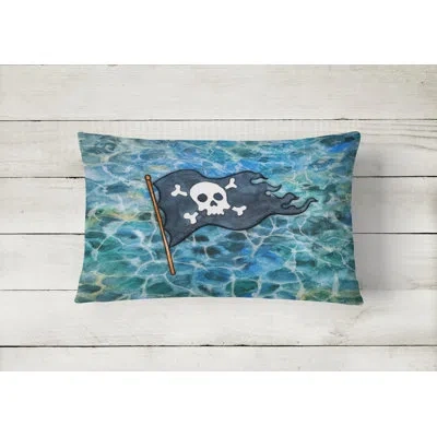 Caroline's Treasures Pirate Flag Lumbar Pillow