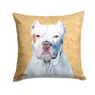 Caroline's Treasures Pit Bull Indoor/outdoor Throw Pillow