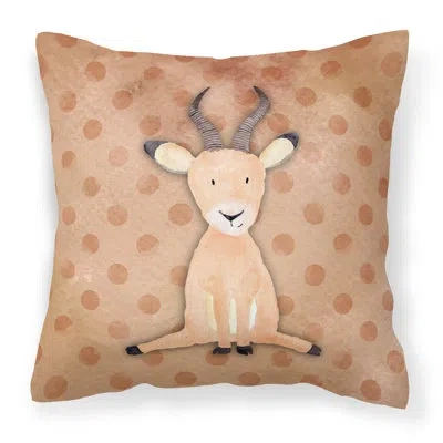 Caroline's Treasures Polkadot Antelope Watercolor Indoor/outdoor Throw Pillow