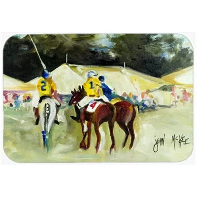 Caroline's Treasures Polo At The Point Glass Cutting Board