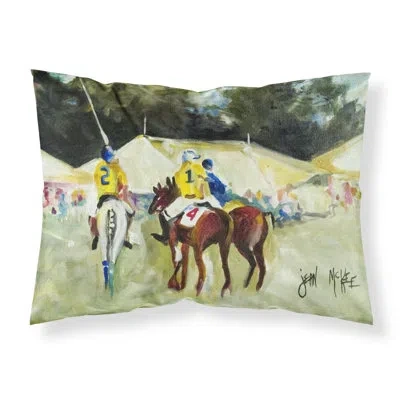 Caroline's Treasures Polo At The Point Pillowcase In Black
