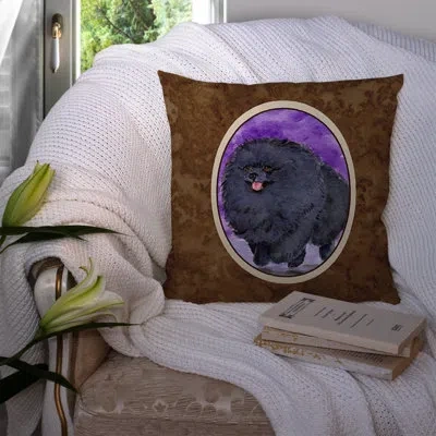 Caroline's Treasures Pomeranian Indoor/outdoor Graphic Print Throw Pillow