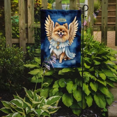 Caroline's Treasures Pomeranian My Angel Garden Flag