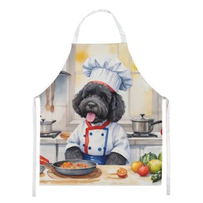 Caroline's Treasures Portuguese Water Dog The Chef Apron In Multicolor