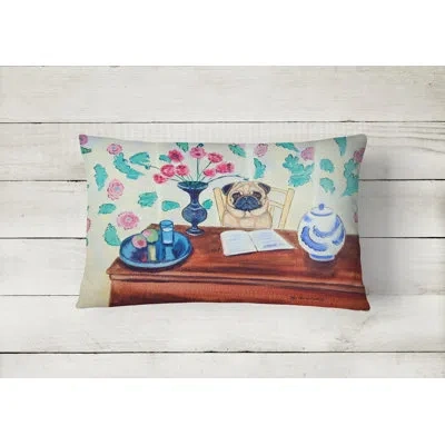Caroline's Treasures Pug Throw Pillow