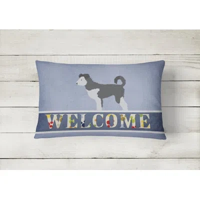 Caroline's Treasures Pumi Welcome Indoor/outdoor Throw Pillow