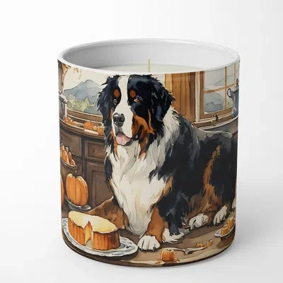 Caroline's Treasures Pumpkin Pie Scented Flame Tumbler Candle In Multi Color;multi Color