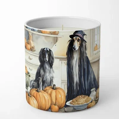 Caroline's Treasures Pumpkin Pie Scented Tumbler Candle With Ceramic Holder In Multi Color;multi Color