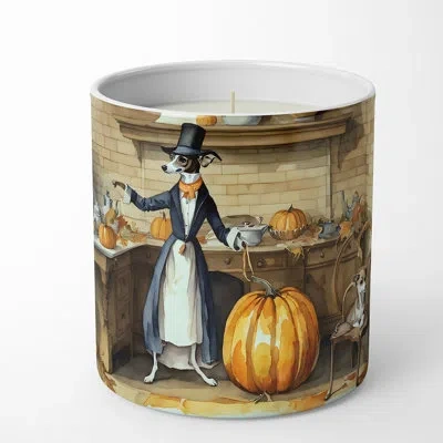 Caroline's Treasures Pumpkin Pie Scented Tumbler Candle With Ceramic Holder In Multi Color;multi Color