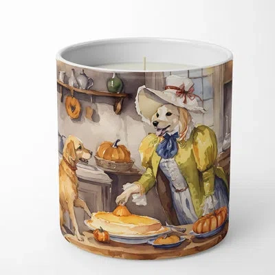 Caroline's Treasures Pumpkin Pie Scented Tumbler Candle With Ceramic Holder In Multi Color;multi Color