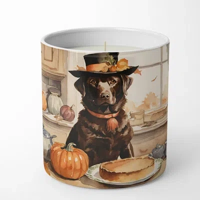 Caroline's Treasures Pumpkin Pie Scented Tumbler Candle With Ceramic Holder In Multi Color;multi Color