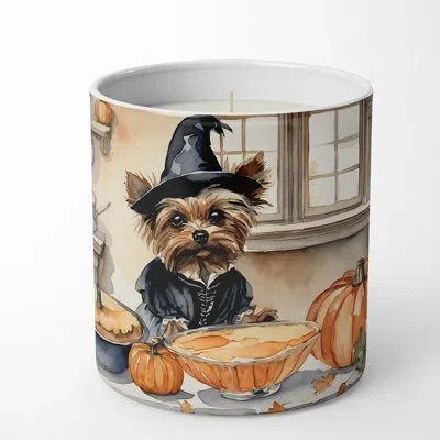 Caroline's Treasures Pumpkin Pie Scented Tumbler Candle With Ceramic Holder In Multi Color;multi Color