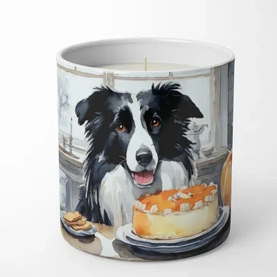 Caroline's Treasures Pumpkin Pie Scented Tumbler Candle With Ceramic Holder In Multi Color;multi Color