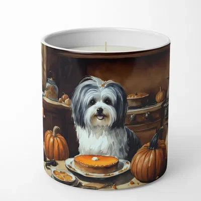 Caroline's Treasures Pumpkin Pie Scented Tumbler Candle With Ceramic Holder In Multi Color;multi Color