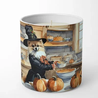 Caroline's Treasures Pumpkin Pie Scented Tumbler Candle With Ceramic Holder In Multi Color;multi Color