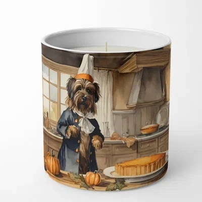 Caroline's Treasures Pumpkin Pie Scented Tumbler Candle With Ceramic Holder In Multi Color;multi Color