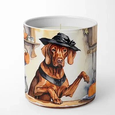 Caroline's Treasures Pumpkin Pie Scented Tumbler Candle With Ceramic Holder In Multi Color;multi Color