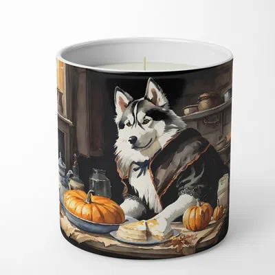 Caroline's Treasures Pumpkin Pie Scented Tumbler Candle With Ceramic Holder In Multi Color;multi Color