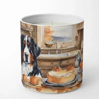 Caroline's Treasures Pumpkin Pie Scented Tumbler Candle With Ceramic Holder In Multi Color;multi Color