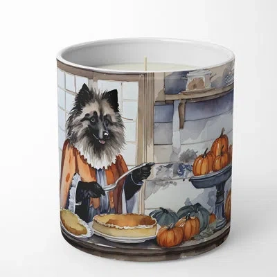 Caroline's Treasures Pumpkin Pie Scented Tumbler Candle With Ceramic Holder In Multi Color;multi Color