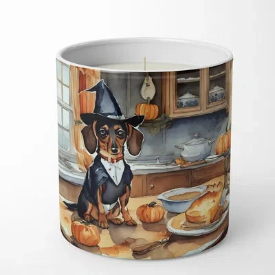 Caroline's Treasures Pumpkin Pie Scented Tumbler Candle With Ceramic Holder In Multi Color;multi Color