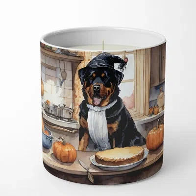 Caroline's Treasures Pumpkin Pie Scented Tumbler Candle With Ceramic Holder In Multi Color;multi Color