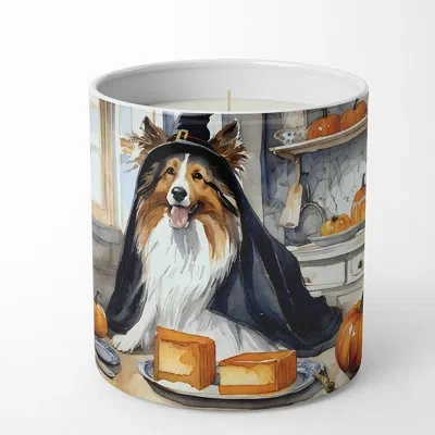 Caroline's Treasures Pumpkin Pie Scented Tumbler Candle With Ceramic Holder In Multi Color;multi Color