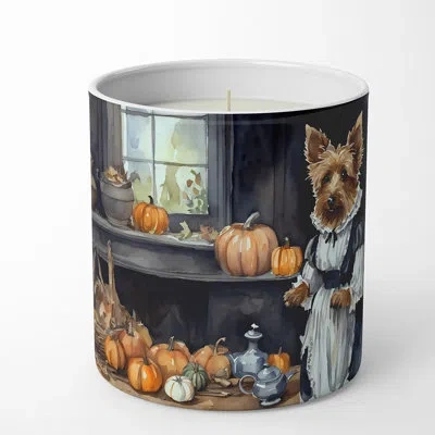 Caroline's Treasures Pumpkin Pie Scented Tumbler Candle With Ceramic Holder In Multi Color;multi Color