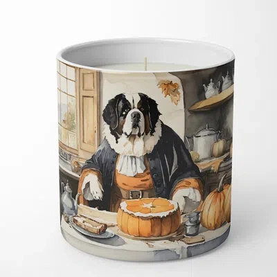 Caroline's Treasures Pumpkin Pie Scented Tumbler Candle With Ceramic Holder In Multi Color;multi Color