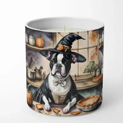 Caroline's Treasures Pumpkin Pie Scented Tumbler Candle With Ceramic Holder In Multi Color;multi Color