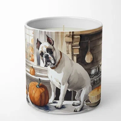 Caroline's Treasures Pumpkin Pie Scented Tumbler Candle With Ceramic Holder In Multi Color;multi Color