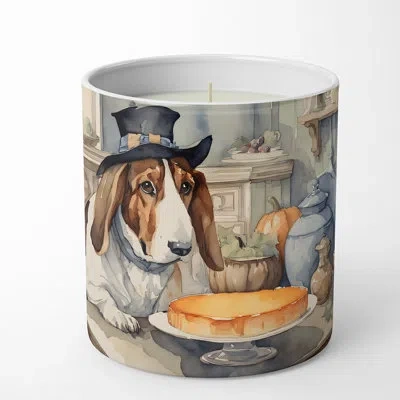 Caroline's Treasures Pumpkin Pie Scented Tumbler Candle With Ceramic Holder In Multi Color;multi Color