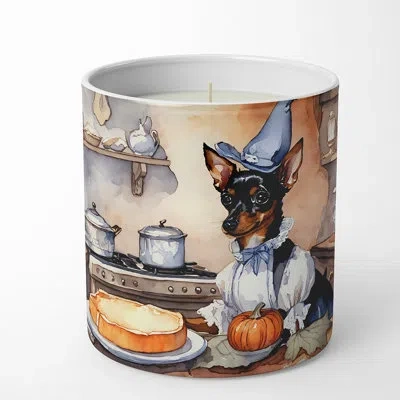 Caroline's Treasures Pumpkin Pie Scented Tumbler Candle With Ceramic Holder In Multi Color;multi Color