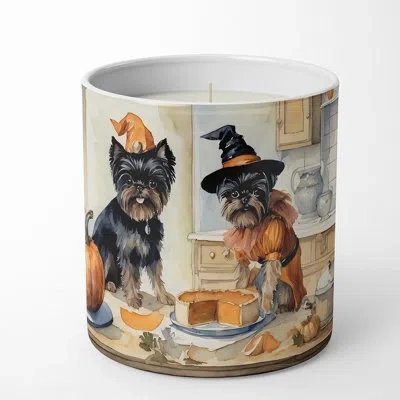 Caroline's Treasures Pumpkin Pie Scented Tumbler Candle With Ceramic Holder In Multi Color;multi Color
