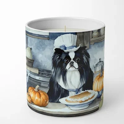 Caroline's Treasures Pumpkin Pie Scented Tumbler Candle With Ceramic Holder In Multi Color;multi Color