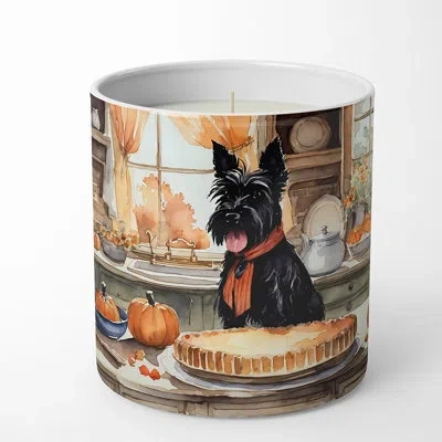 Caroline's Treasures Pumpkin Pie Scented Tumbler Candle With Ceramic Holder In Multi Color;multi Color