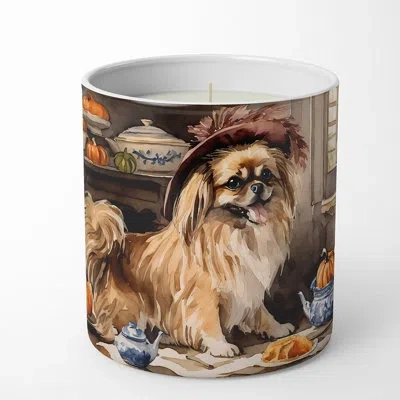 Caroline's Treasures Pumpkin Pie Scented Tumbler Candle With Ceramic Holder In Multi Color;multi Color
