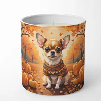 Caroline's Treasures Pumpkin Spice Scented Tumbler Candle In Multi Color