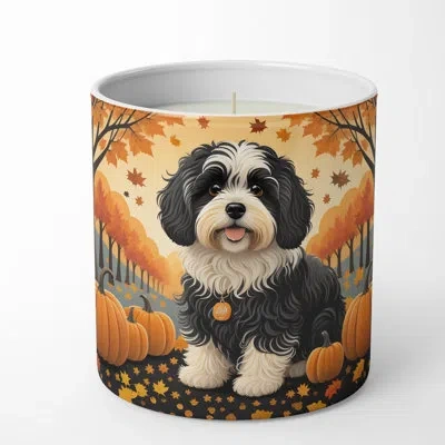 Caroline's Treasures Pumpkin Spice Scented Tumbler Candle In Multi Color