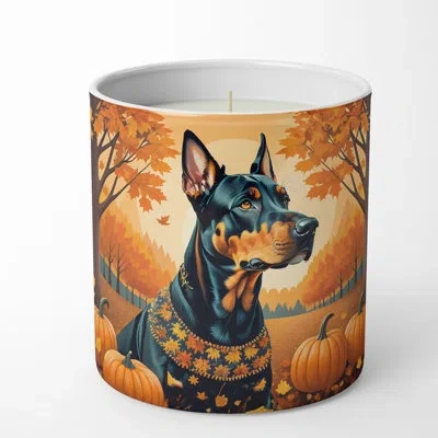 Caroline's Treasures Pumpkin Spice Scented Tumbler Candle In Multi Color