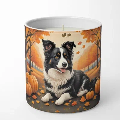 Caroline's Treasures Pumpkin Spice Scented Tumbler Candle With Ceramic Holder In Multi Color;multi Color