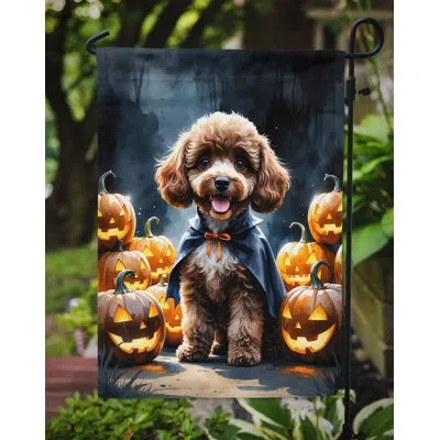 Caroline's Treasures Puppy Halloween Garden Flag
