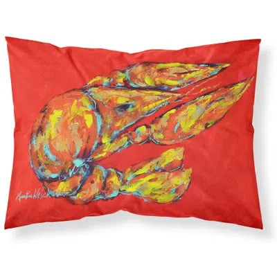 Caroline's Treasures Reach For The Claws Moisture Wicking Pillowcase In Red
