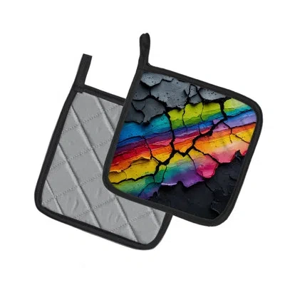 Caroline's Treasures Resilience Pride Pair Of Pot Holders In Multi