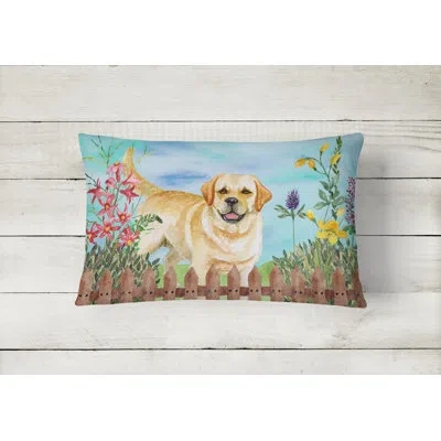 Caroline's Treasures Retriever Spring Indoor/outdoor Throw Pillow