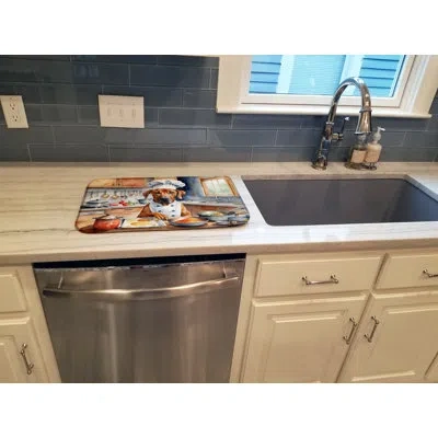 Caroline's Treasures Rhodesian Ridgeback The Chef Dish Drying Mat In Natural