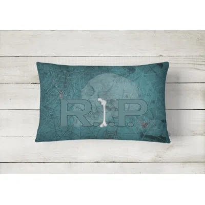 Caroline's Treasures Rip With Spider Web Halloween Indoor/outdoor Throw Pillow