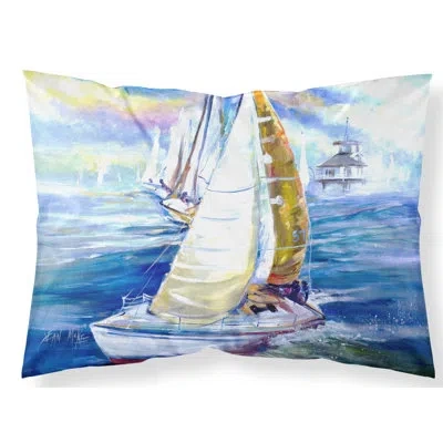 Caroline's Treasures Rock My Boat Pillowcase In Blue