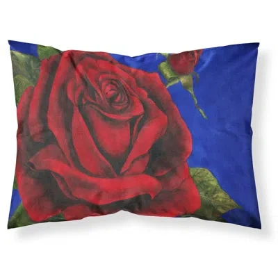 Caroline's Treasures Rose Pillowcase In Red