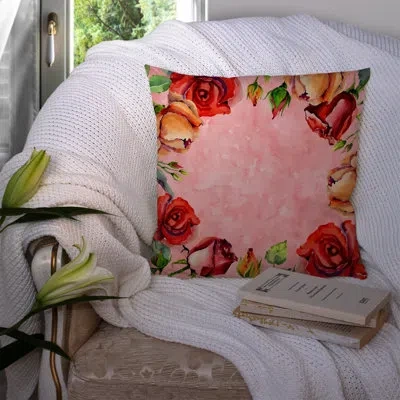 Caroline's Treasures Roses Indoor/outdoor Throw Pillow
